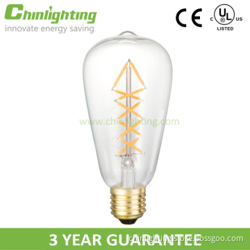 Decorative LED filament bulbs st64 6w e27 retro st64 led bulb light